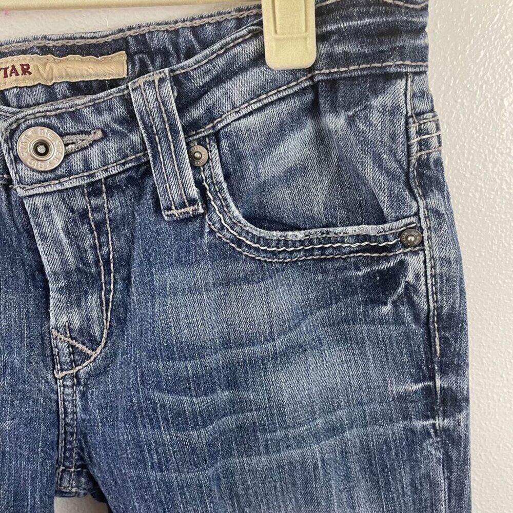 Big Star Low Rise Cut Off Denim Capris Size 28 - Picture 3 of 9